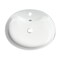 Alfi Brand ALFI brand ABC910 White 22" Oval Above Mount Ceramic Sink with Faucet Hole ABC910 - alternate 3